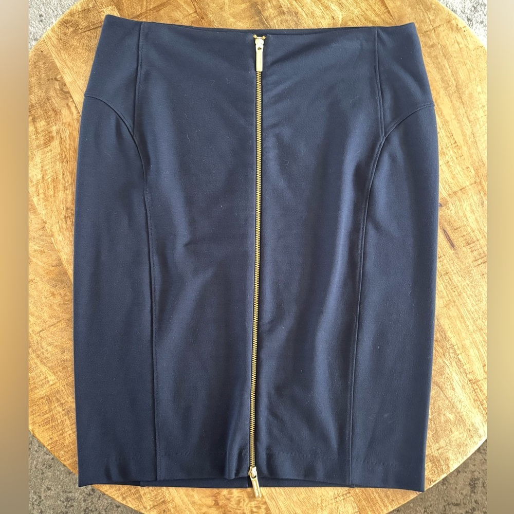Michael Kors Front Zip Ponte Pencil Skirt